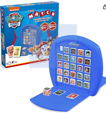 Paw Patrol Top Trumps Game of Match; Matching Cube Game with pups Like Chase, Marshall, Skye, and More Family Game for Ages 4 and up